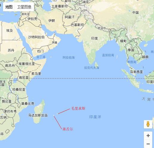 毛里求斯地图